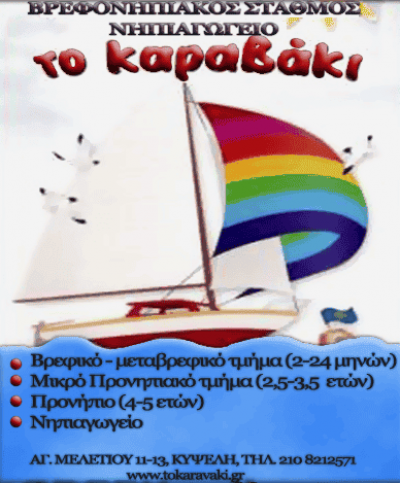 ΤΟ ΚΑΡΑΒΑΚΙ – ΠΡΟΤΥΠΟΣ ΒΡΕΦΟΝΗΠΙΑΚΟΣ ΣΤΑΘΜΟΣ – ΑΘΗΝΑ ΚΥΨΕΛΗ ΑΤΤΙΚΗΣ