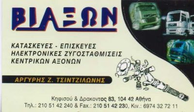 ΜΗΧΑΝΟΥΡΓΕΙΟ ΚΑΤΑΣΚΕΥΕΣ ΕΠΙΣΚΕΥΕΣ ΑΞΟΝΩΝ ΒΙΑΞΩΝ ΚΟΛΩΝΟΣ ΤΣΙΝΤΖΙΛΩΝΗΣ ΑΡΓΥΡΙΟΣ