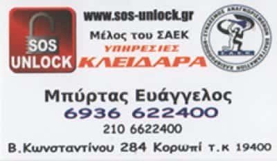 ΜΠΥΡΤΑΣ ΕΥΑΓΓΕΛΟΣ – ΣΥΣΤΗΜΑΤΑ ΑΣΦΑΛΕΙΑΣ-ΚΛΕΙΔΙΑ-ΚΛΕΙΔΑΡΙΕΣ – ΚΟΡΩΠΙ ΑΤΤΙΚΗ