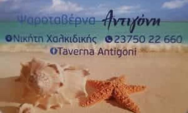 ΑΝΤΙΓΟΝΗ – DIMOVSKI TRAYCHE – ΨΑΡΟΤΑΒΕΡΝΑ – ΝΙΚΗΤΗ ΧΑΛΚΙΔΙΚΗΣ