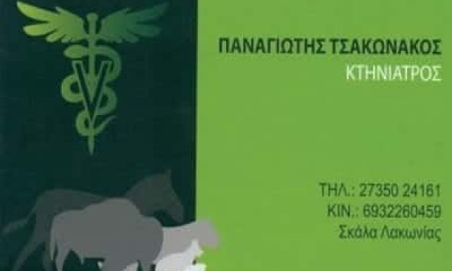 ΚΤΗΝΙΑΤΡΟΣ ΣΚΑΛΑ ΛΑΚΩΝΙΑΣ-ΤΣΑΚΩΝΑΚΟΣ ΠΑΝΑΓΙΩΤΗΣ