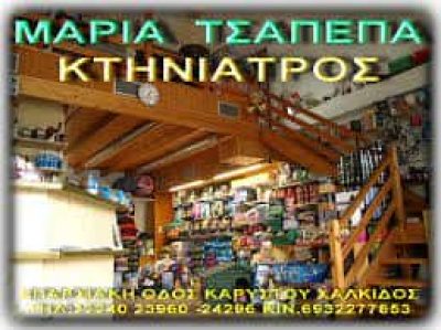 ΤΣΑΠΕΠΑ ΜΑΡΙΑ – “ANIMAL PLANET” – ΚΤΗΝΙΑΤΡΕΙΟ ΚΑΡΥΣΤΟΣ ΕΥΒΟΙΑΣ