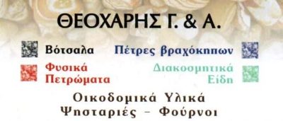 ΟΙΚΟΔΟΜΙΚΑ ΥΛΙΚΑ ΛΑΓΟΝΗΣΙ-ΘΕΟΧΑΡΗΣ ΓΕΩΡΓΙΟΣ